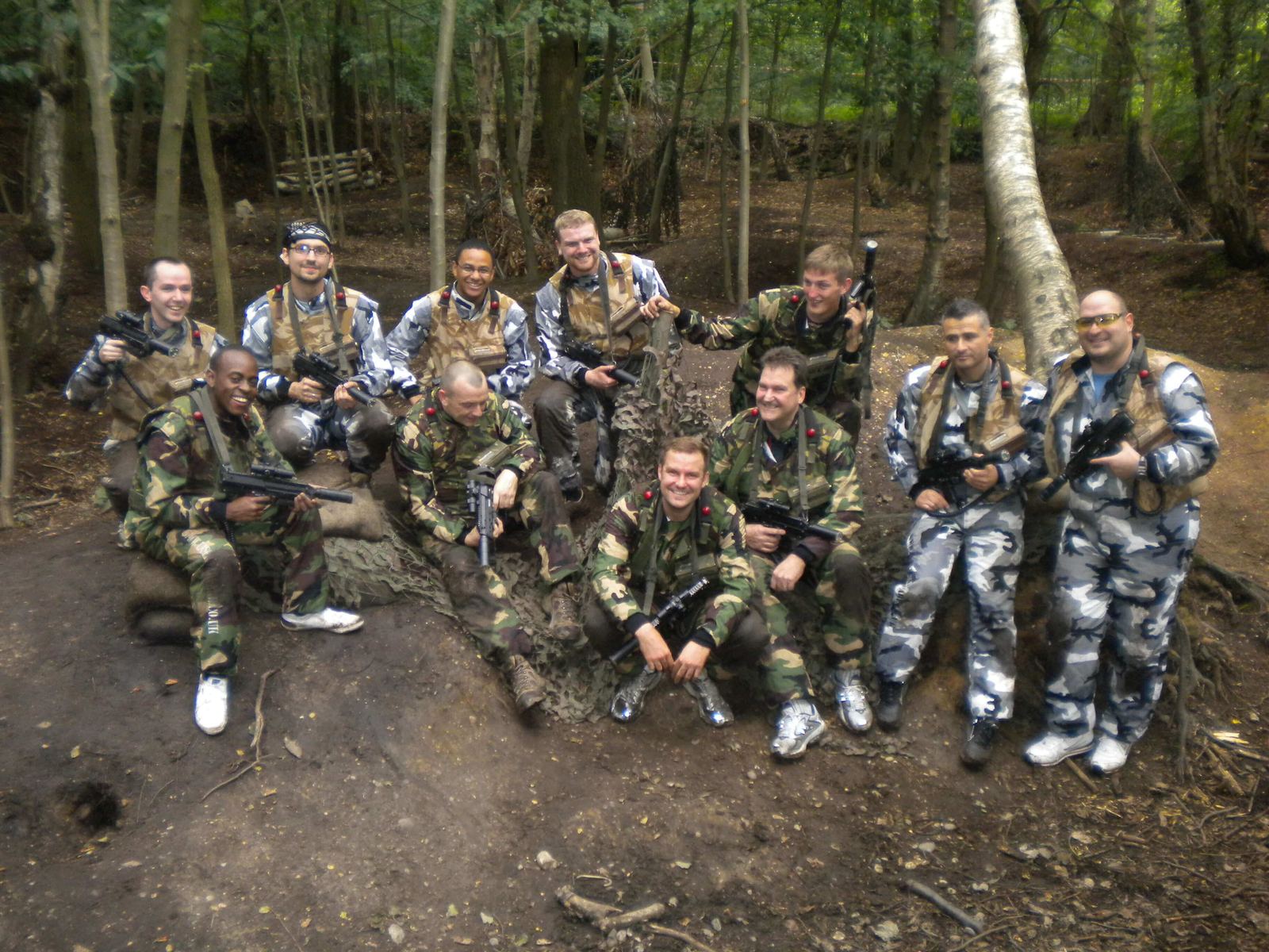 A stag group in camouflage